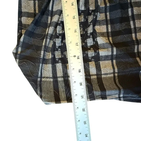 NWT New Directions Plaid Henley Fall Base 3/4 Sleeve Black White Women’s Size SP - Picture 10 of 10